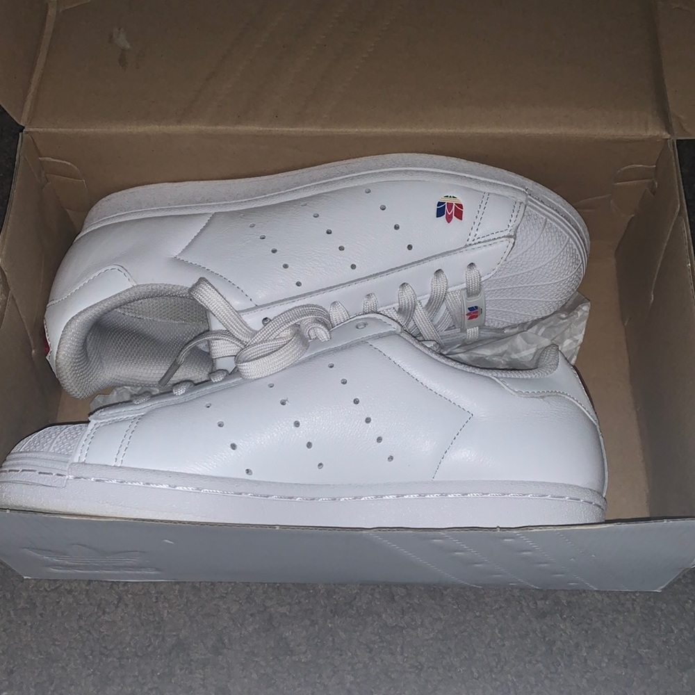 White adidas